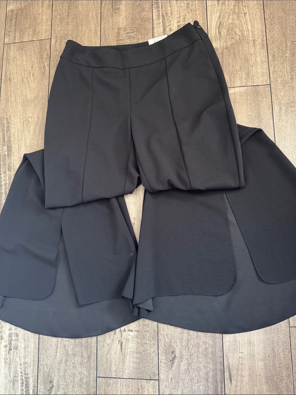 INC International Concepts Black Wide-Leg Trousers